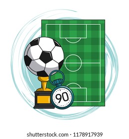 Soccer cartoon elements