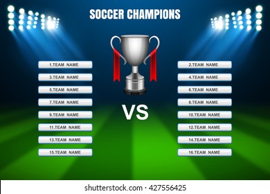 Soccer Champions template, Vector