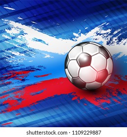 Soccer Championship 2018 abstract colorful backgrounds. Vector illustration.