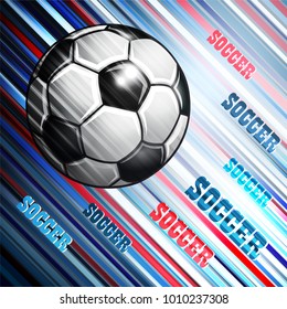 Soccer Championship 2018 in Russia background. Vector illustration.