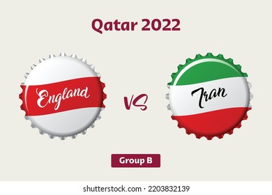 Soccer championship - England VS Iran