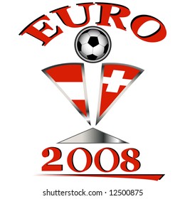 soccer championship euro 2008 vector