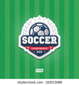 Soccer championship logo