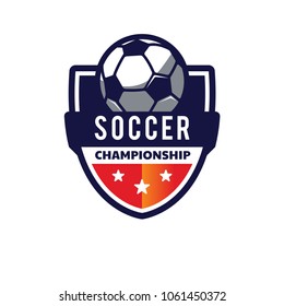 Soccer Championship Logo American Logo Sports Stock Vector (Royalty ...