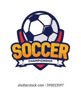 Soccer Championship Logo American Logo Sports Stock Vector (Royalty ...