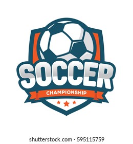 Soccer Championship Logo American Logo Sports Stock Vector (Royalty ...