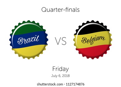 Soccer championship | Quarter-finals - Brazil VS Belgium - July 6, 2018 