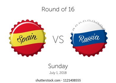 Soccer championship | Round of 16 - Spain VS Russia - July 1, 2018 