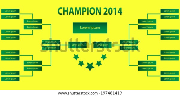 Soccer Championship Table Tournament Stock Vector Royalty Free