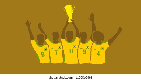 soccer championship winners brazil team