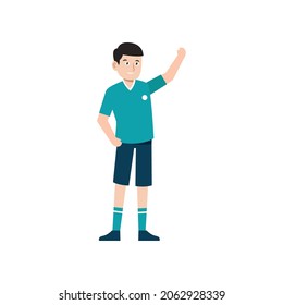 soccer character vector illustration design eps.10