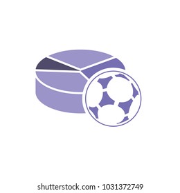 Soccer Chart Logo Icon Design