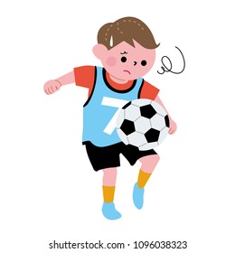 Soccer Child Illustration