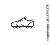 Soccer cleat icon. Simple soccer cleat icon for social media, app, and web design. Vector illustration.