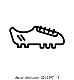 Soccer cleat icon. Simple soccer cleat icon for social media, app, and web design. Vector illustration.