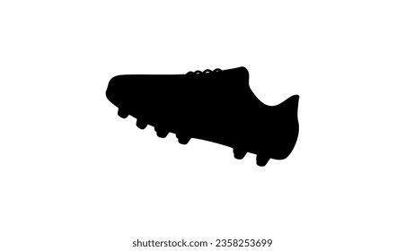 Soccer Cleat silhouette, high quality vector