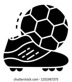 Soccer cleat solid icon 