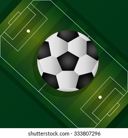Soccer club concept with ball design, vector illustration 10 eps graphic.