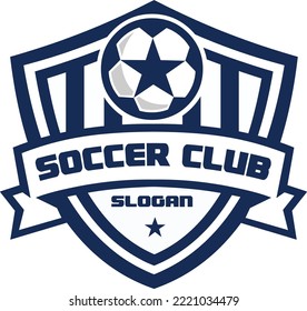 Soccer Club Emblem Logo Vector Isolated