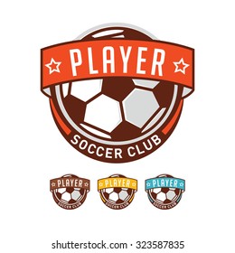 Soccer club logo badge