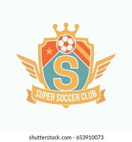 Soccer Club Logo or Badge. Football Logo Templates.