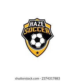 Soccer club logo. E sports soccer logo vector.