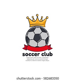 Soccer club logo template