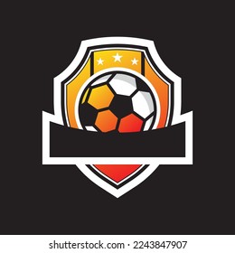 Soccer club logo vector icon