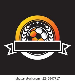 Soccer club logo vector icon