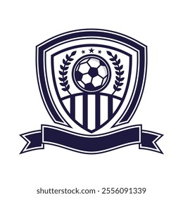 Soccer club logo vector icon design