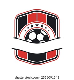 Soccer club logo vector icon design