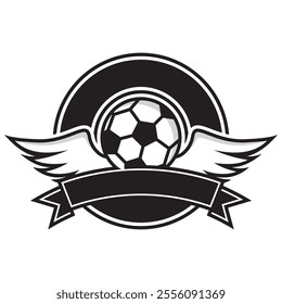 Soccer club logo vector icon design