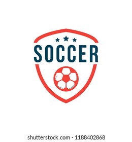 Soccer Club Logo Vector Template Design Illustration
