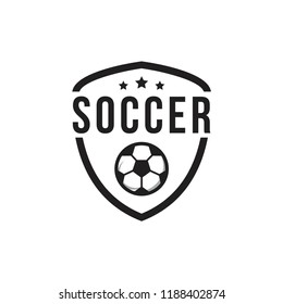Soccer Club Logo Vector Template Design Illustration