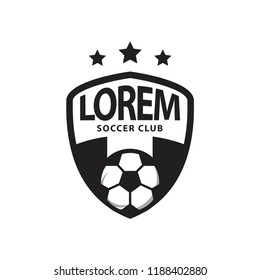Soccer Club Logo Vector Template Design Illustration