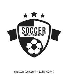 Soccer Club Logo Vector Template Design Illustration