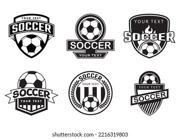 Soccer Club Vector Bundle For Print, Soccer Club Clipart, Soccer Club Illustration