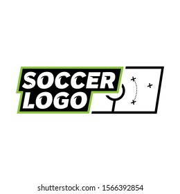 Soccer coaching program vector logo