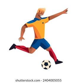 soccer colombia player professional illustration