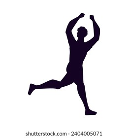 soccer colombia player silhouette illustration