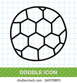 soccer color doodle