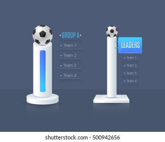 Soccer Concept Infographics Design