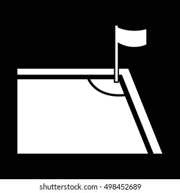 Soccer Corner icon illustration design