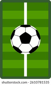 Soccer Court Field Letter Vector Element Alphabet I