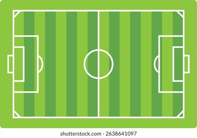 Soccer court seen from above