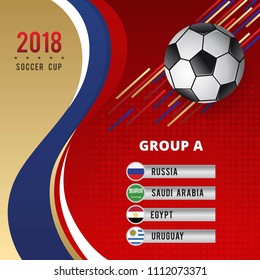 Soccer Cup Championship Group A Template Design