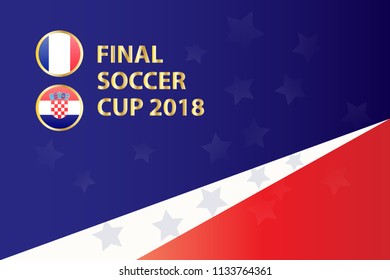 Soccer cup football championship. Match schedule round of finals. vector illustration eps10