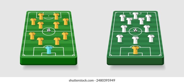 Soccer cup formation and tactic