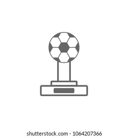 Soccer cup icon. Simple element illustration. award symbol design template. Can be used for web and mobile on the white background