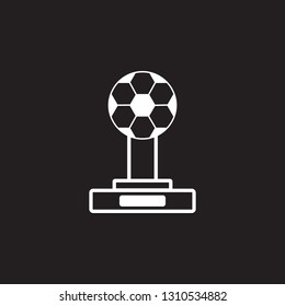 Soccer cup icon. Simple element illustration. award symbol design template. Can be used for web and mobile
